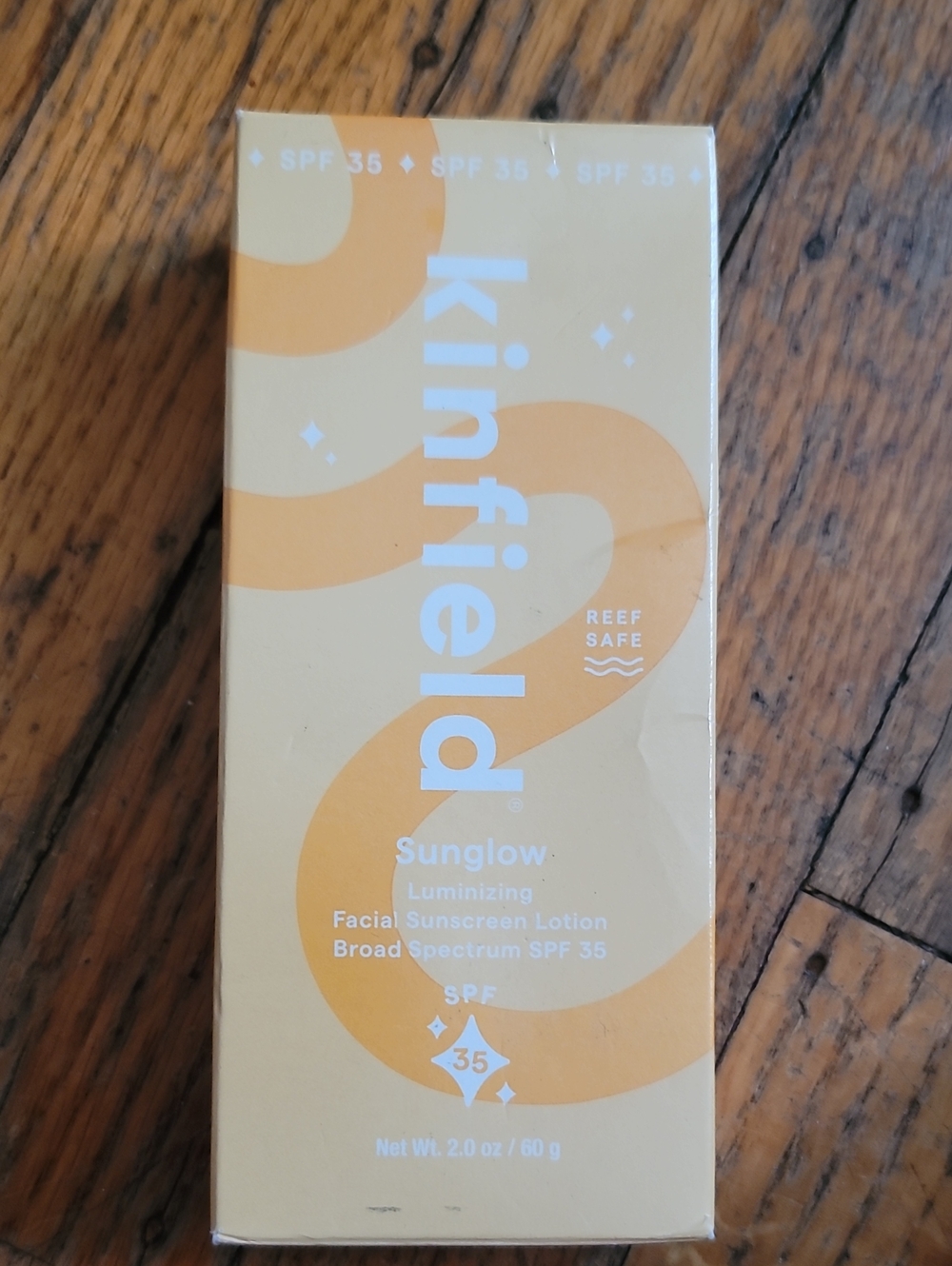 Kinfield Sunglow Luminizing Facial Sunscreen SPF 35 - Yellow & Orange